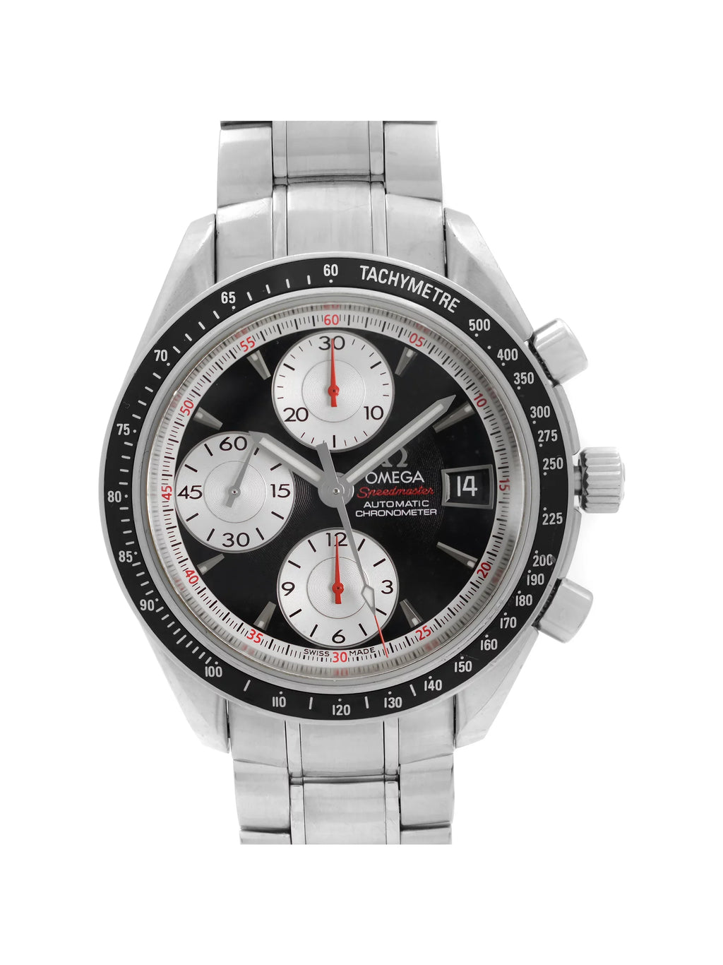 Omega Sizepeedmaster 40mm Sizeteel Black Panda Dial Automatic Mens Watch 3210.51.00