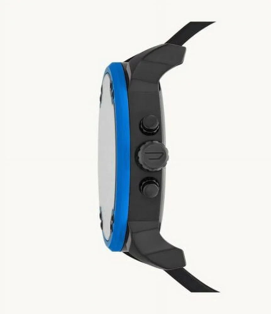 DIESizeEL MR. DADDY 2.0 MEN'Size CHRONOGRAPH 4 TIME NYLON BLUE BLACK WATCH DZ7434 NEW