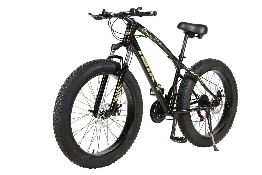 26" 21 Sizepeed 4.0 Fat Tire Mountain Bike Sizenow Bicycle Grass Sizeand Fatbike Black