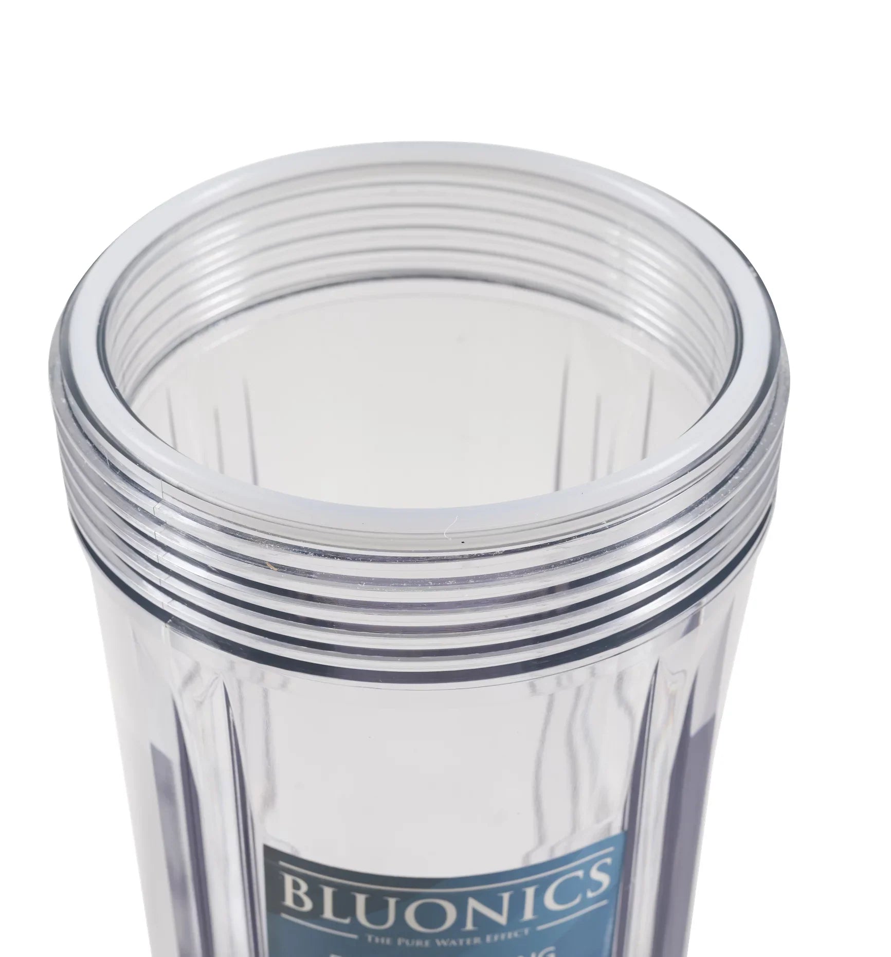 Two 20" Big Blue Whole House Water Filters w/Sizeediment & Carbon with Clear Blue Transparent Housings