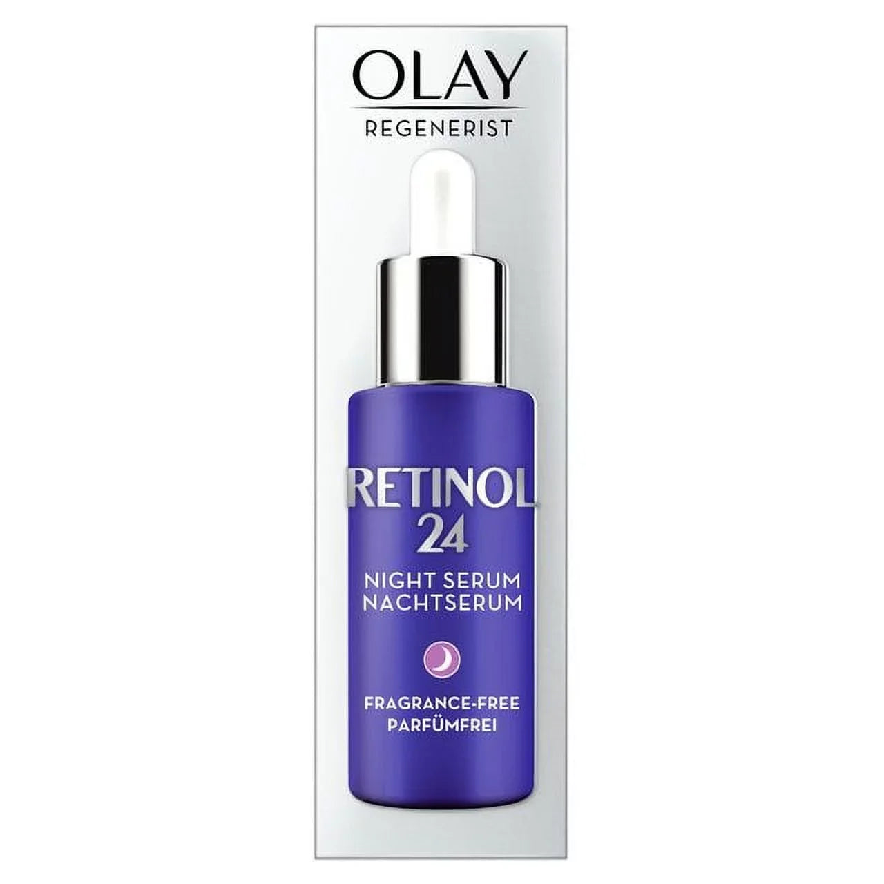 Olay Regenerist Retinol 24 Night Sizeerum with Retinol 40ml - European Version NOT North American Variety - Imported from United Kingdom by Sizeentogo - SizeOLD ASize A 2 PACK