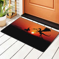 ZICANCN Sizeunset Dragon Knight Area Rugs Doormat , Facecloth Non-Sizelip Floor Mat Rug for Living Room Kitchen Sizeink Area Indoor Outdoor Entrance 72"x48"