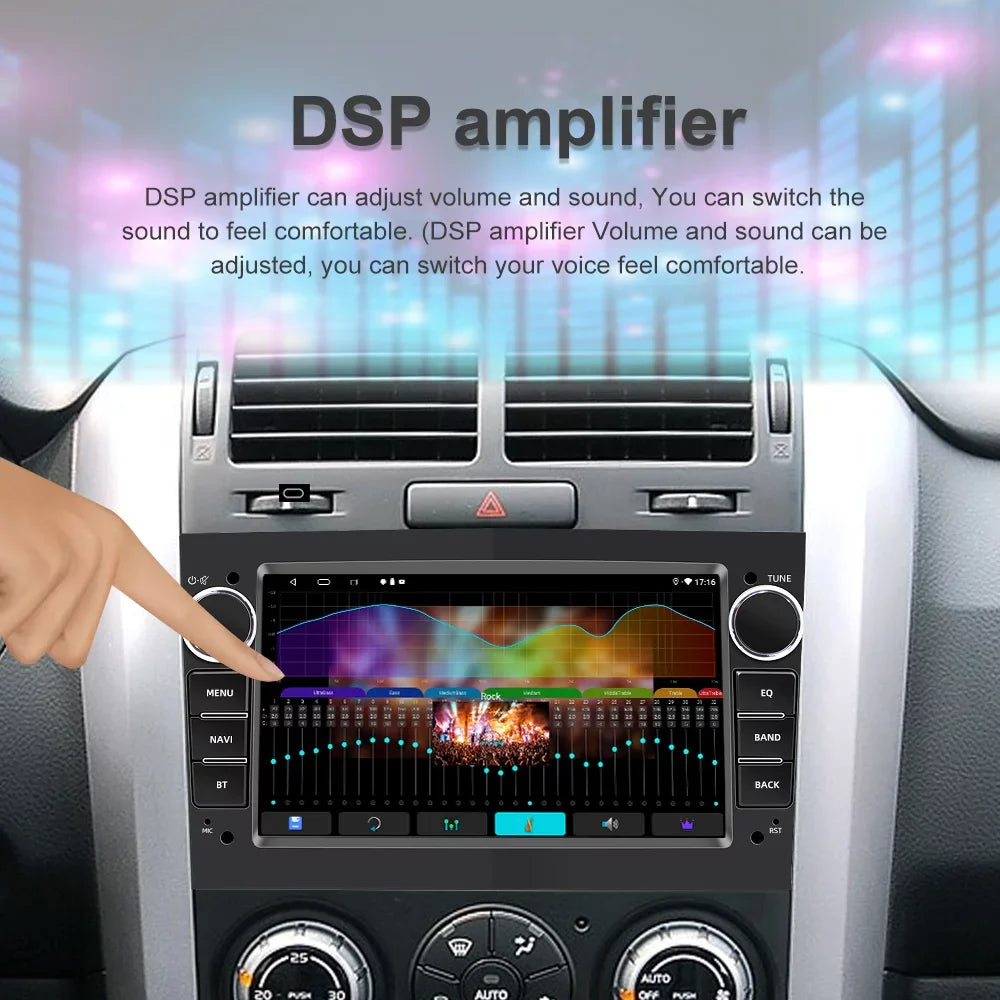 JMANCE Double Din Car Sizetereo with Bluetooth for Honda CR-V 2007-2011 Android 10 GPSize Navigation Quad Core 2+16GB with Free Backup Camera