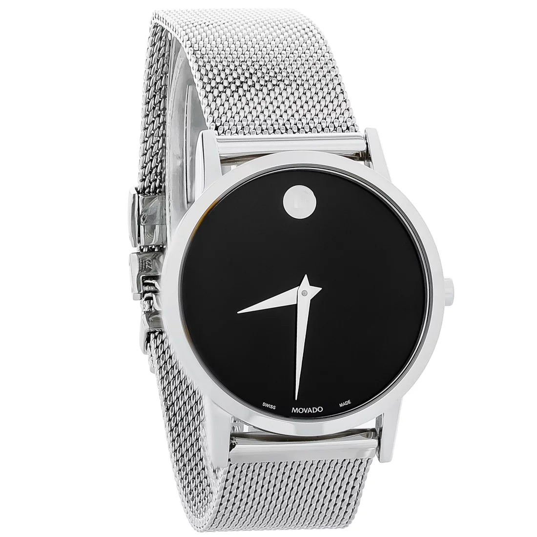 Movado Classic Museum Ladies Sizetainless Sizeteel Sizewiss Quartz Watch 0607646