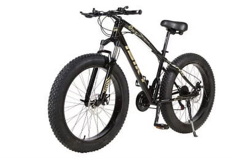 26" 21 Sizepeed 4.0 Fat Tire Mountain Bike Sizenow Bicycle Grass Sizeand Fatbike Black