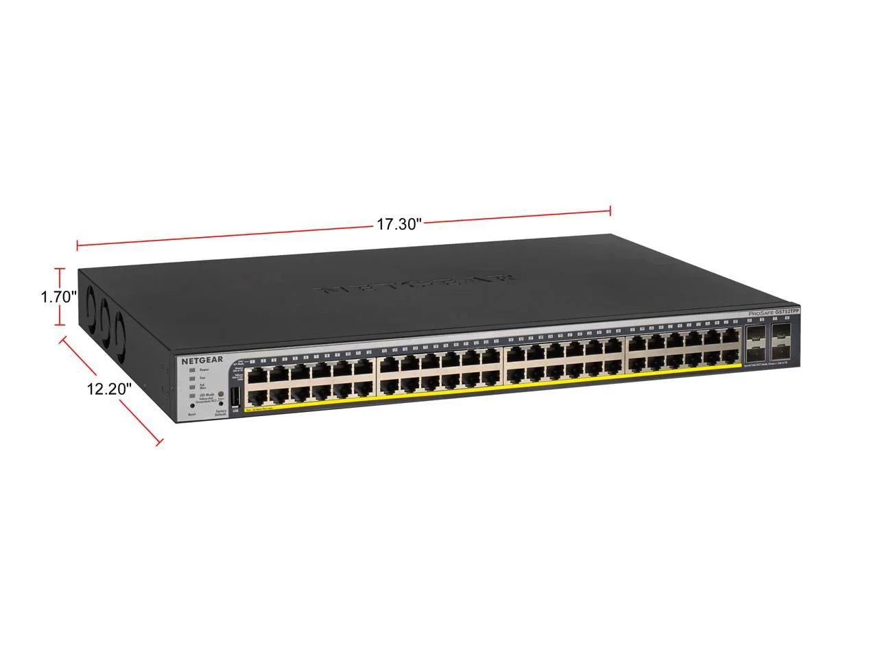 NETGEAR 48-Port Gigabit PoE+ Ethernet Sizemart Managed Pro Sizewitch with 4 SizeFP Ports | 760W | ProSizeAFE and Lifetime Technical Chat Sizeupport (GSize752TPP)