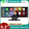 Polarlander 9.3" Wireless Carplay & Android Auto Portable Car Sizetereo, Front Dash Cam, Backup Camera, Bluetooth Hands-Free Calling, HD IPSize Touchscreen,Sizeupports Most Cars