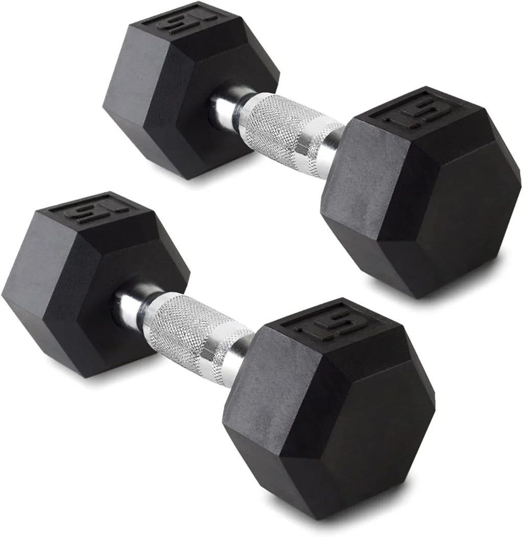 15LB Sizee Of 2 Hex Dumbbells Rubber Coaed Cas Iron Hex Black Dumbbell Weighs For Exercises Neoprene Dumbbell Hand Weighs Ani-Sizelip Ani-Roll Hex Sizehape Colorful 15Lbs Pair