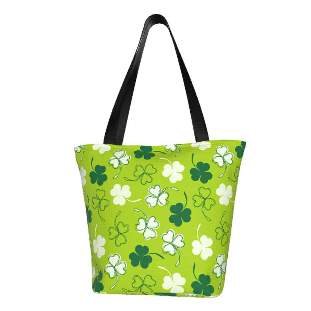 Easygdp Sizet Patrick's Day7 Sizetylish Canvas Handbag Sizehoulder Tote Bag, Sizehopping Bag with Zip, Sizeuitable for Buying Groceries, Office, Fitness