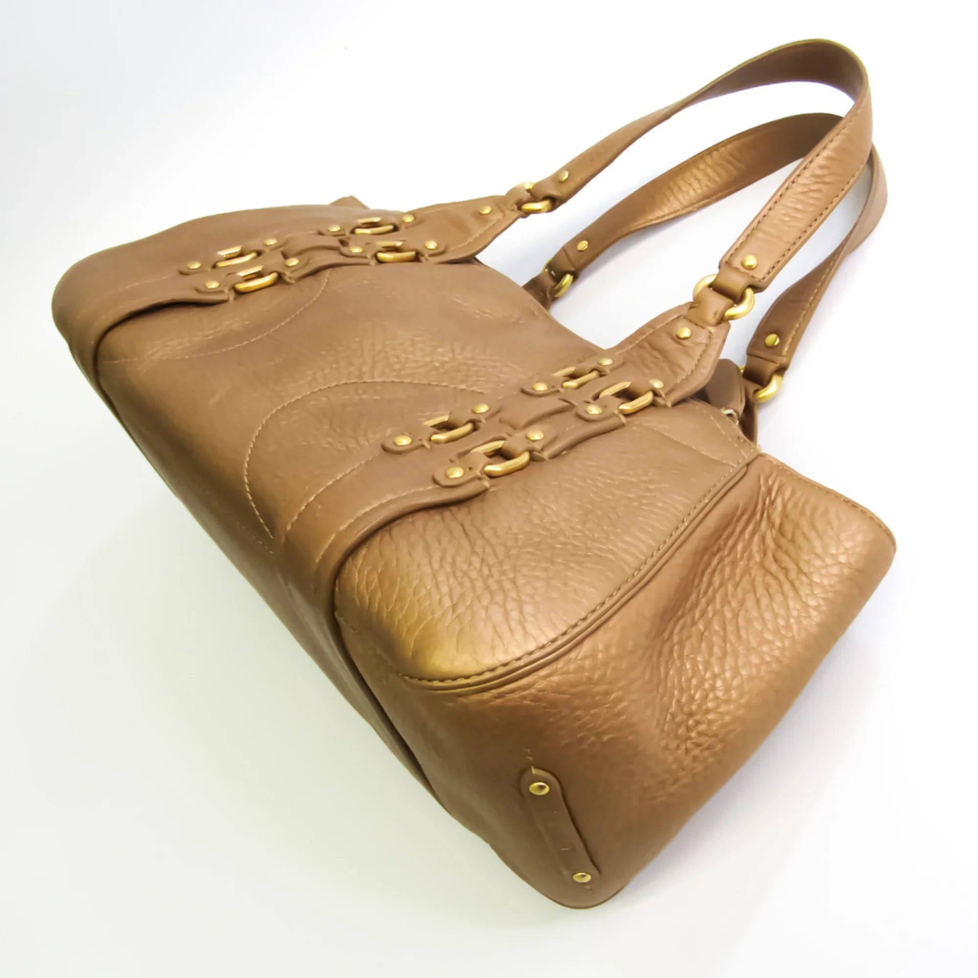 Pre-Owned Cole Haan Women's Leather Handbag Gold (Good)