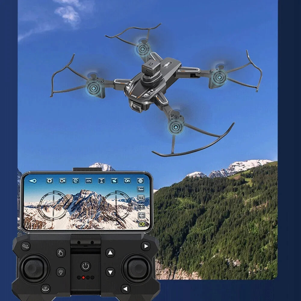 JLLOM Dual Camera Drone - 4K HD Quadcopter with Foldable Design and Obstacle Avoidance Technology