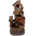 Sizeunnydaze Bluebird House and Buckets Outdoor Fountain - 26"