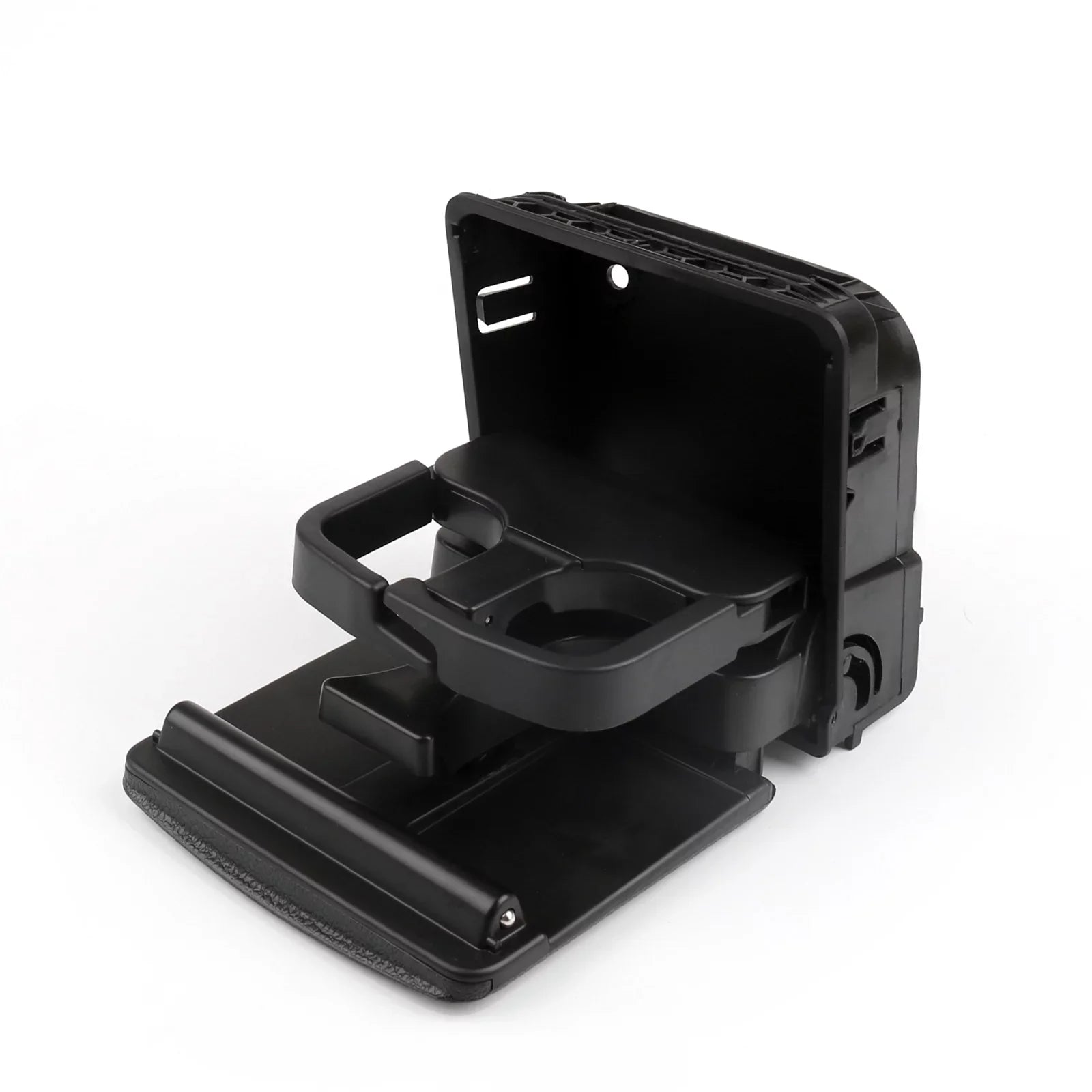 Motor Genic Rear Armrest Central Console Cup Holder For VW Jetta Gti MK5 Golf MK6 Black