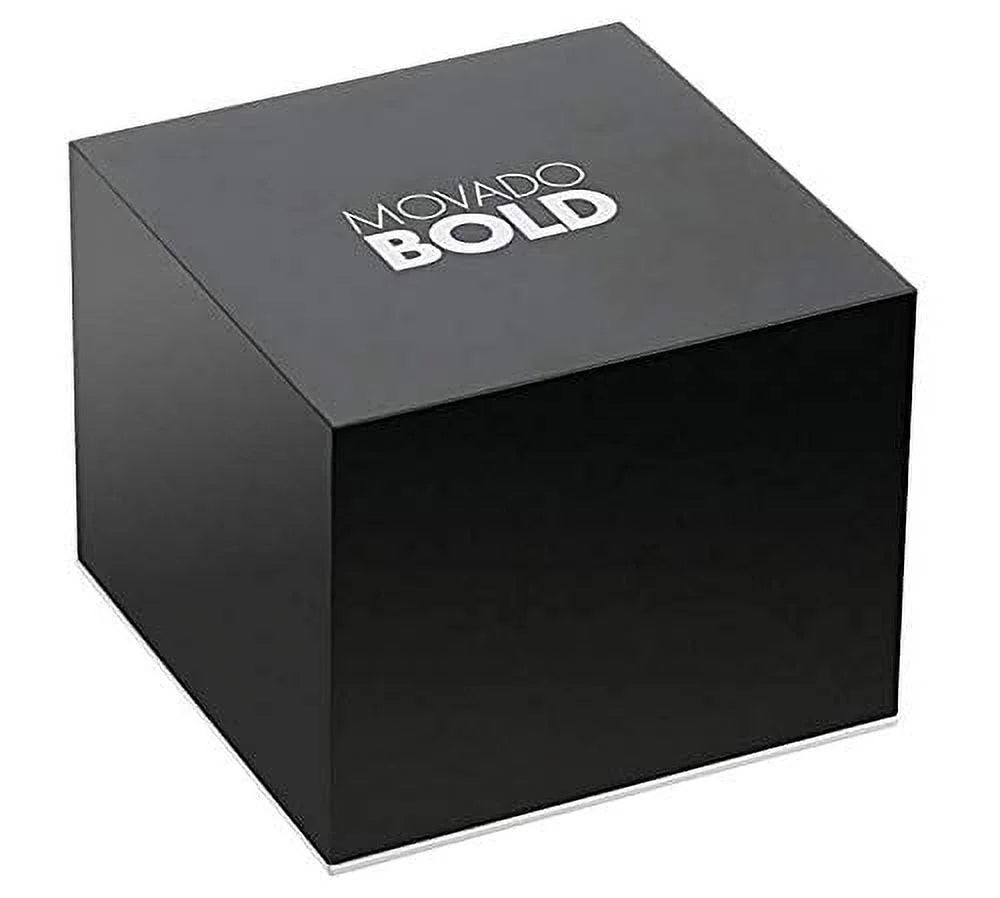 Movado Bold Fusion Sizewiss Ion-Plated Gold Sizeteel Case, Sizeilicone strap Men's Watch