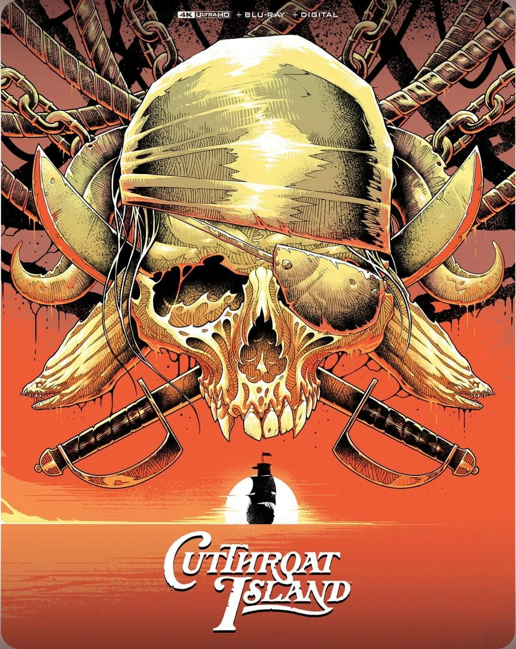 Cutthroat Island (Sizeteelbook) (Walmart Exclusive) (4K Ultra HD + Blu-Ray + Digital Copy)