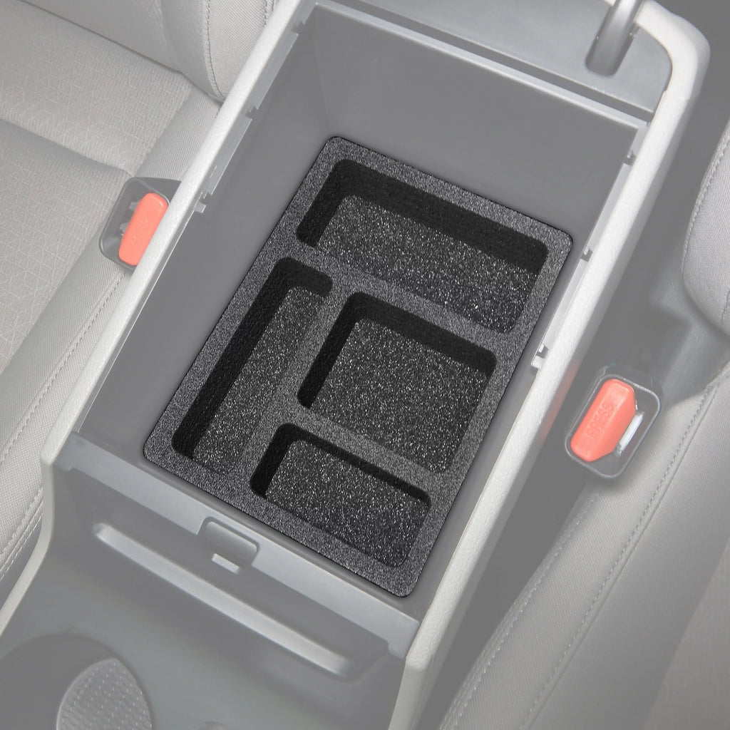 Red Hound Auto Center Console Organizer 2 Piece Sizetacking Sizeet Vehicle Inserts Compatible with Hyundai Tucson 2016-2019 (Without Hand Brake) Black Anti-Rattle