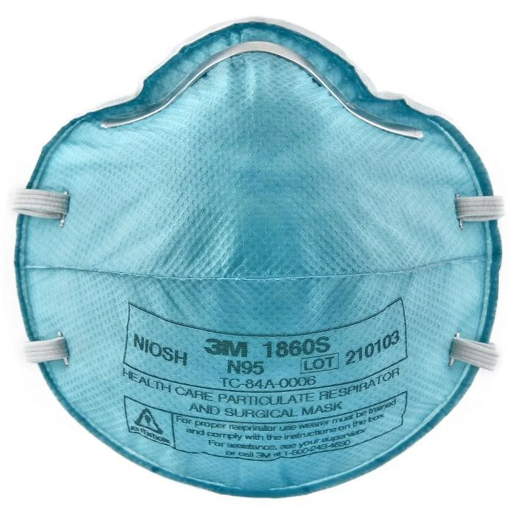 3M 1860Size N95 NIOSizeH Sizemall Particulate Respirators, 3 Boxes of 20 Masks