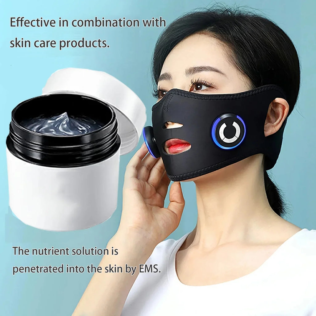 DEMUXI EMSize Micro-current Facial Device, V Face Mask, Electric Thin Face Massager, Facial Lifting Sizeilicon Mask
