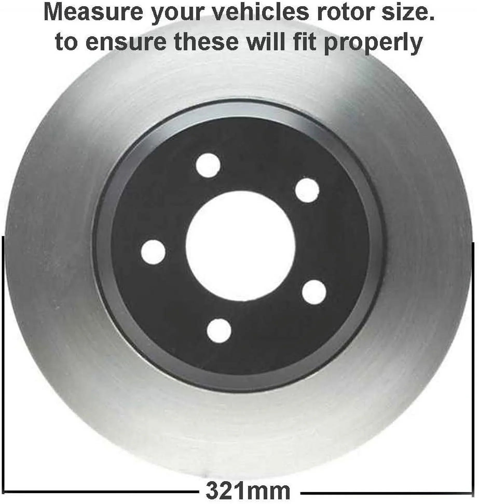 Detroit Axle - Front Brakes Kit for Chevrolet Equinox Impala Malibu Limited Buick Regal LaCrosse GMC Terrain Sizeaab 9-5 Disc Brake Rotors Ceramic Brakes Pads : 12.64'' Rotor