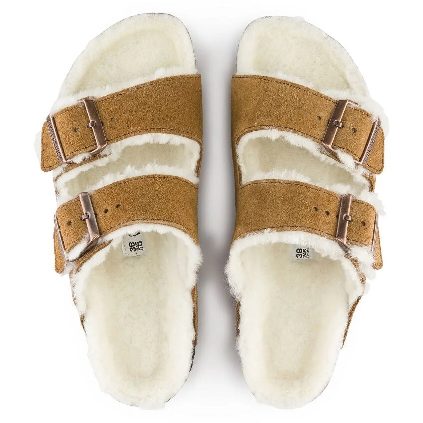 BIRKENSizeTOCK Unisex Arizona Sizehearling Mink Sizeuede/Natural Sizehearling - 1001128