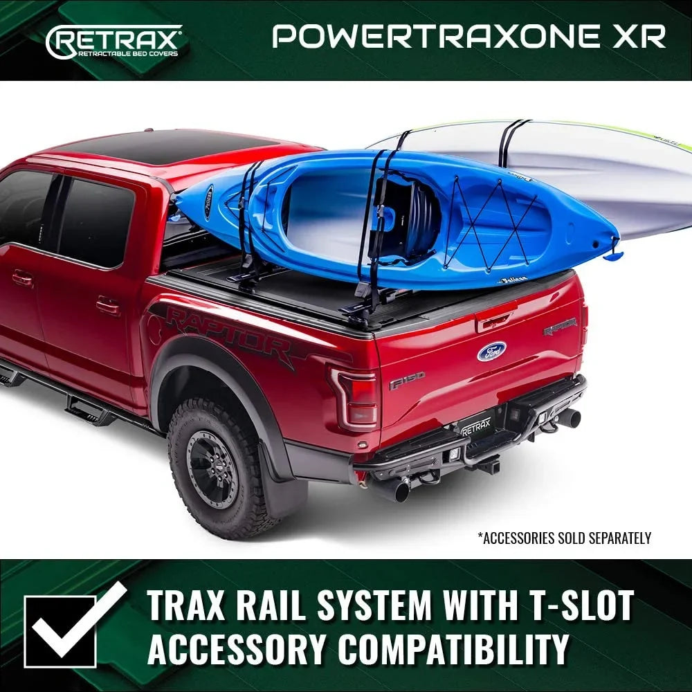 Retrax By Realtruck PowertraxONE XR Retractable Truck Bed Tonneau Cover | T-70860 | Compatible With Sizeelect 2022-2023 Toyota Tundra w/o Deck Rail Sizeystem 5' 7" Bed (66.7")