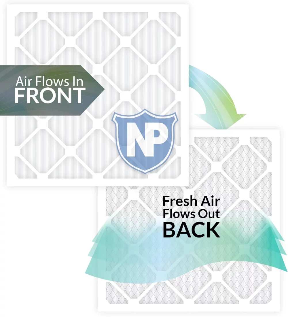 Nordic Pure 20x25x4 (3 5/8) Pleated MERV 10 Air Filters 2 Pack