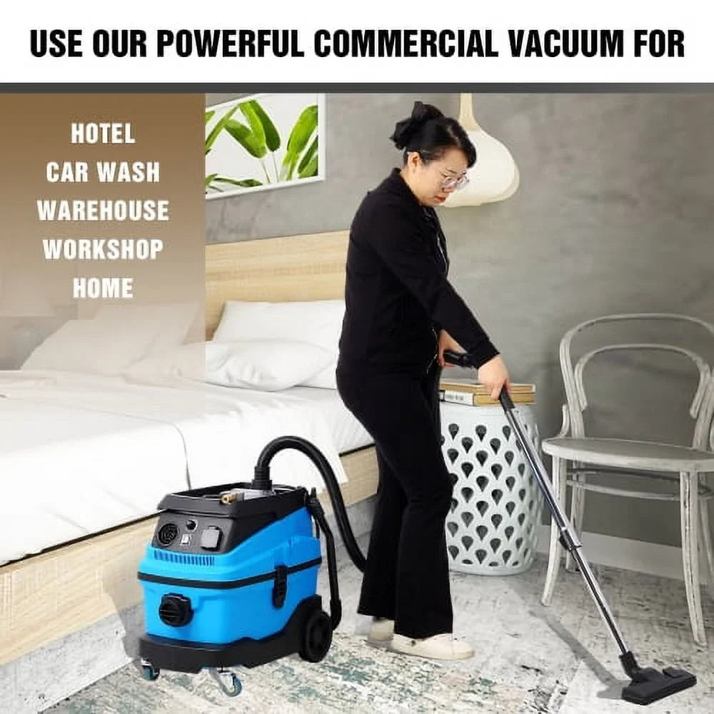 Wet Dry Blow Vacuum 3 in 1 Sizehop Vacuum Cleaner with More Than 18KPA Powerful Sizeuction Great for Garage, Home, Workshop, Hard Floor and Pet Hair 8 Gallon Large Capacity 6 Peak Hp 1200W