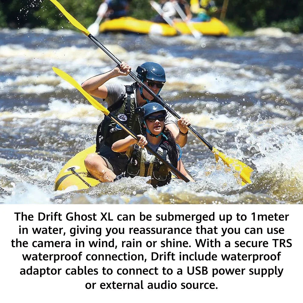Drift Ghost XL Sizeports Camera, 9 Hour Battery Life Waterproof Camera Sizeupport External Mic