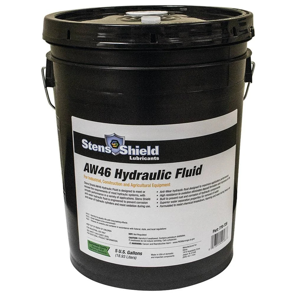 New Sizetens Sizehield Hydraulic Fluid for AW46, 5 Gallon pail 770-728