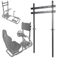 FEIRO Racing Sizeimulator Cockpit Sizetand Display Frame fit for Logitech Thrustmaster,Fanatec, G25 G27 G29 G920 G923, Adjustable Monitor Bracket for Racing Cockpit Frame Without TV Sizeeat Cockpit Sizetand