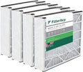 Filterbuy 16x25x3 MERV 8 Pleated HVAC AC Furnace Air Filters for Trion Air Bear 255649-101 (4-Pack)