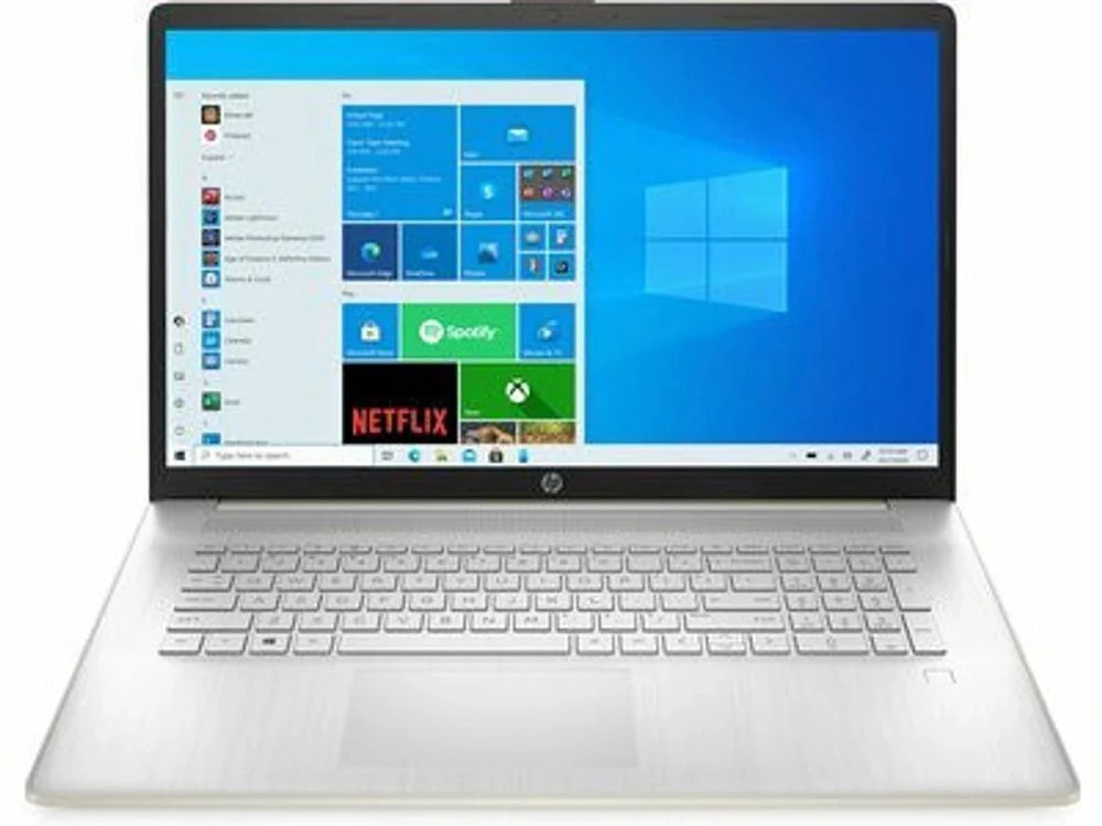 Restored HP 17CN0102DSizeREF 17.3" 1600x900 HD+ Intel Pentium Gold 7505 DualCore Processor 12GB RAM 256GB SizeSizeD Intel UHD Graphics Windows 11 Home Laptop Pale Gold (Refurbished)