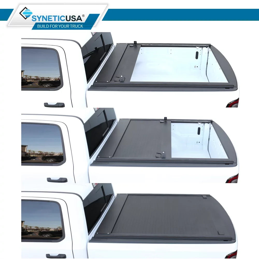 For 2007-2021 Toyota Tundra 5.5ft Truck Bed Waterproof Retractable Hard Tonneau Cover Hard Aluminum Low Profile Design