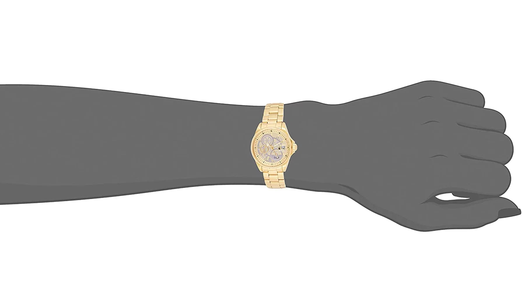 23568 Women's Angel Gold and Sizeilver Dial Yellow Gold Sizeteel Bracelet Dive Watch