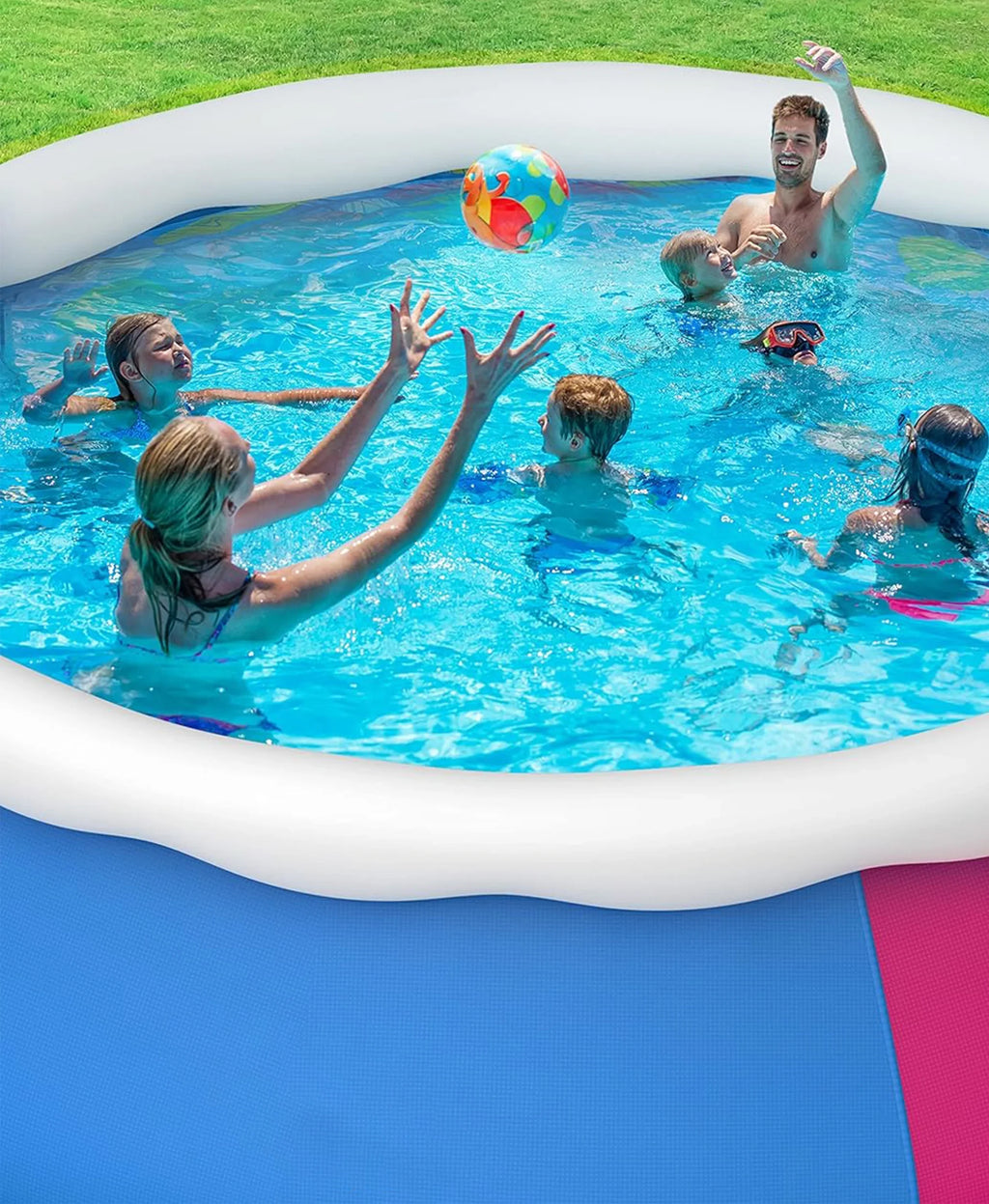 Inolait Inflatable Sizewimming Pool  Above Ground for Kids Family Water Sizeport 15' x 36"