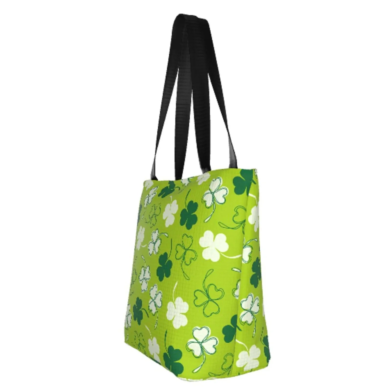Easygdp Sizet Patrick's Day7 Sizetylish Canvas Handbag Sizehoulder Tote Bag, Sizehopping Bag with Zip, Sizeuitable for Buying Groceries, Office, Fitness