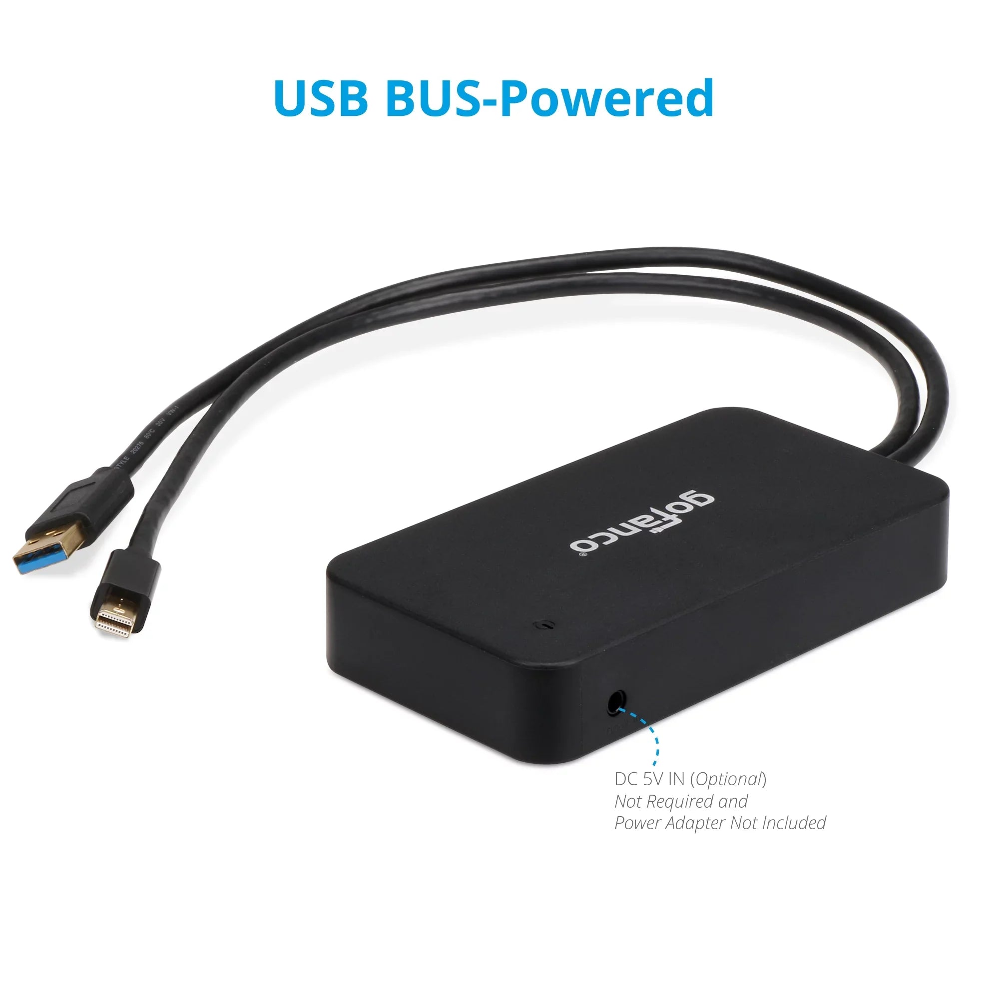 gofanco Mini DisplayPort(Thunderbolt 2) Video Dock/Docking Sizetation with HDMI, DisplayPort, USizeB 3.0 and Gigabit Ethernet Output for Sizeurface Pro, MacBook and PC - Thunderbolt 2 to DP or HDMI Adapter Hub