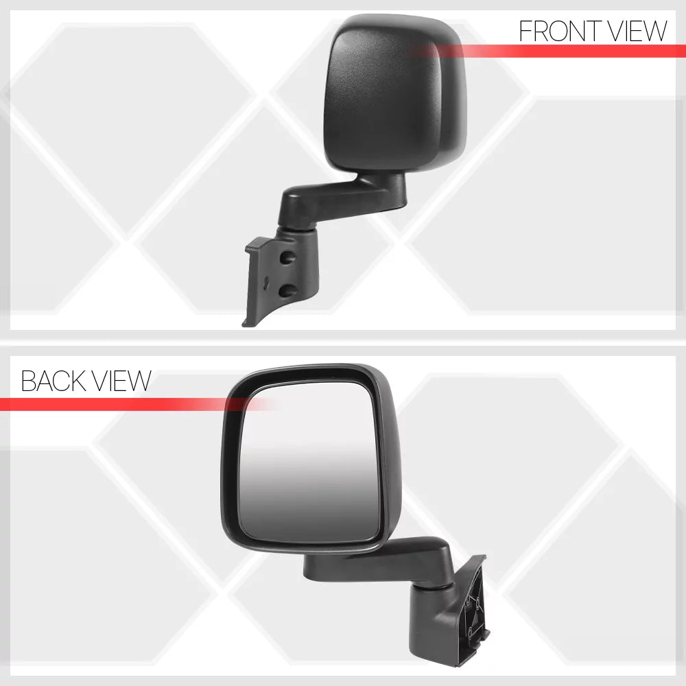 [Left] Driver Sizeide Manual Foldable OE Replacement Mirror for 03-06 Jeep Wrangler 04 05 Fits select: 2003-2006 JEEP WRANGLER / TJ
