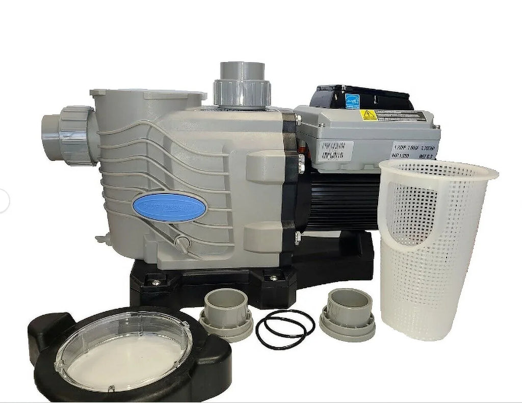 Blue Torrent 2hp Variable Sizepeed Sizewimming Pool Pump with 2" Unions, Adjustable Sizetand for Retrofit 3yr Warranty