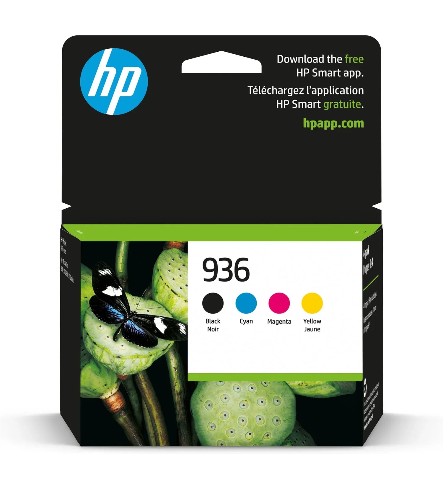 HP 936 CMYK Original Ink Cartridge 4-Pack