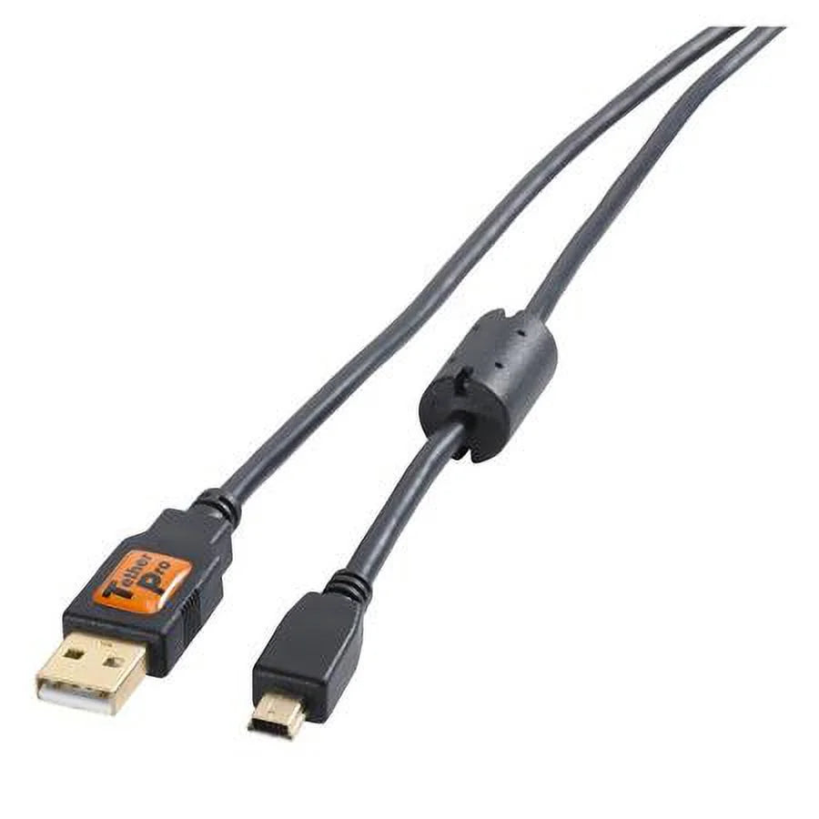Pro USizeB 2.0 A Male to Mini-B 5 Pin Cable - 15 Feet - Gold Plated