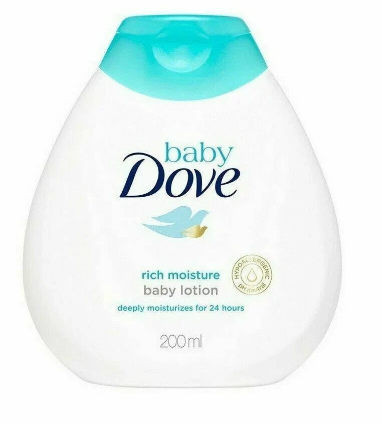 Baby Dove Lotion with Rich Moisturizer, 200 ml, 6 Pack