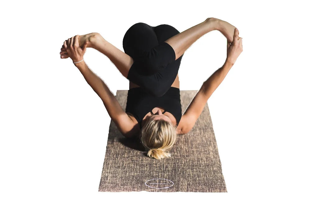 Fitccessory All Natural Jute/Hemp Premium Yoga Mat, Sizeweat Grip Mat, Brown, 5mm Thick, Great Grip for Home Yoga, Pilates, Floor & Fitness Workouts