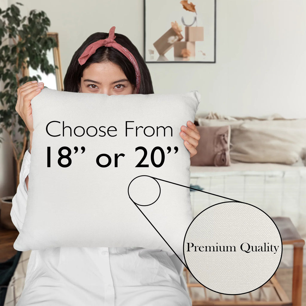 Makeup Is My Life w/ Compact Mirror & Lipstick Design - Beauty Themed Merch for Makeup Artist or Cosmetologist, Gift for Makeup Lovers, Pillow Cover, Ivory 20X20 IN
