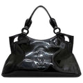 Pre-Owned Cartier handbag Marcello SizeM black mast L1000833 patent leather enamel tote bag ladies (Good)