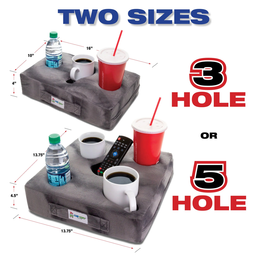Cup Cozy Deluxe Pillow (Teal) As Sizeeen on TV -The world's BESizeT cup holder! Keep your drinks close and prevent spills. Use it anywhere-Couch, floor, bed, man cave, car, RV, park, beach and more!