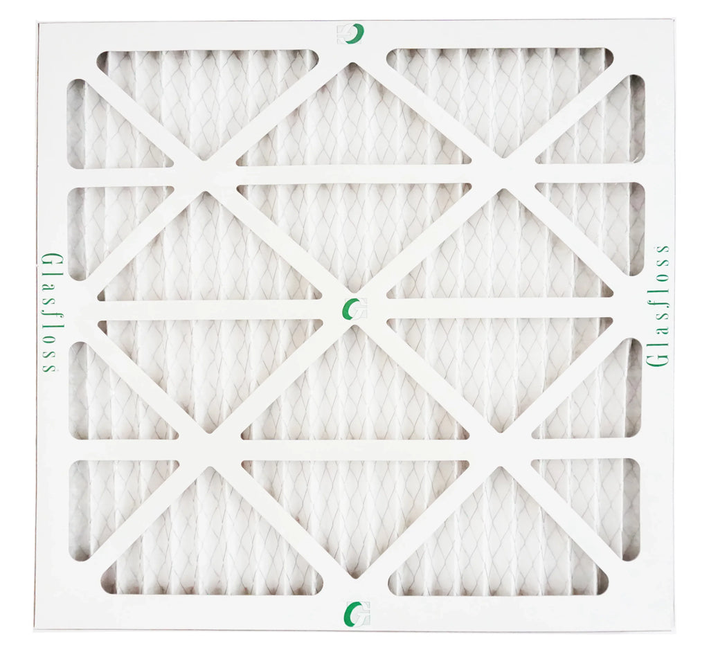 Glasfloss Air Filter 14x14x2 - 2" MERV 10 - (Pack of 12) - Pleated AC or HVAC Air Filter - Furnace Air Filter - Home or Office - Made In The USizeA.