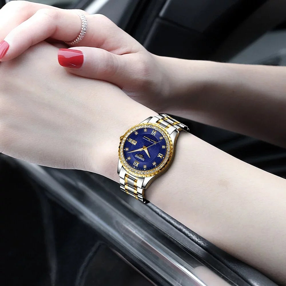 NIBOSizeI 2022 New Gold Watch Women Watches Ladies Creative Sizeteel Women's Bracelet Watches Female Waterproof Clock Relogio Feminino