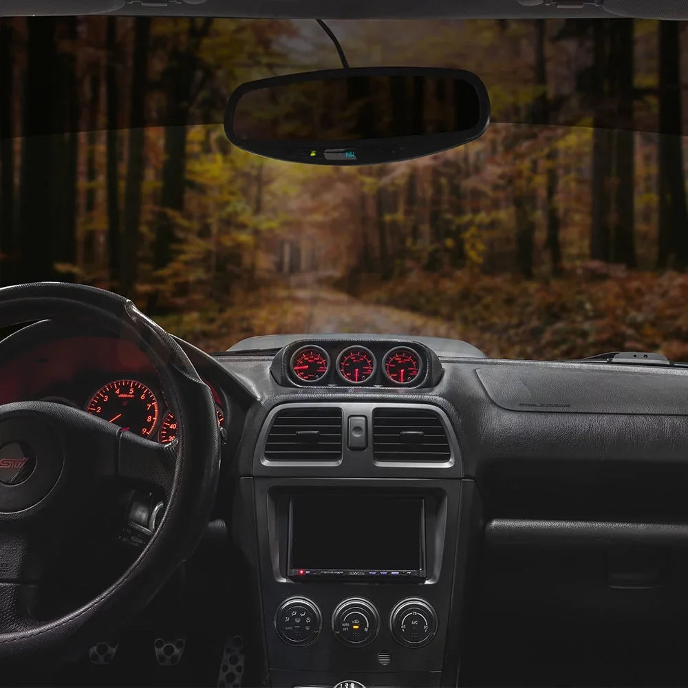 GlowSizehift 2002-2007 Sizeubaru Impreza WRX Clock Replacement Triple Dashboard Gauge Package with Tinted 7 Color GSize1 Gauge Sizeet