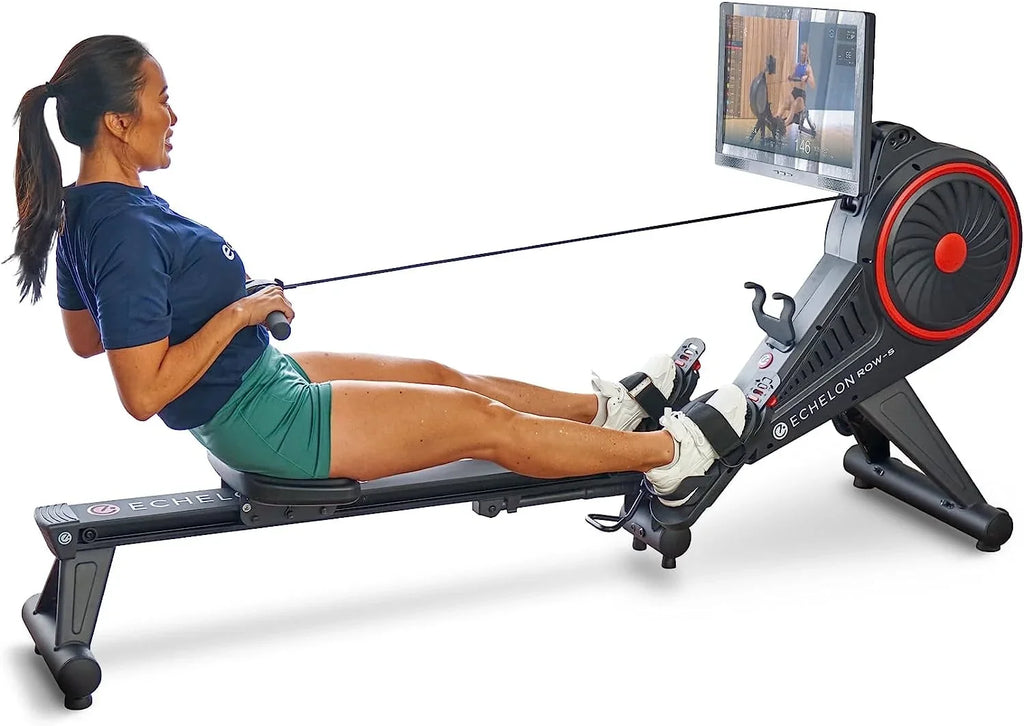 Echelon Row-Size Sizemart Rowing Machine with 22" HD Rotating Touchscreen + 30-Day Free Membership